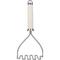 KitchenAid Potato Masher, Stainless Steel Cooking Utensil, Almond Cream, 1 count