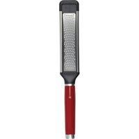 KitchenAid Etched Cheese Grater, Stainless Steel Two-Way Paddle Fine Grater – Empire Red