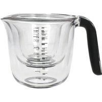 KitchenAid Set of 3 Measuring Jugs, Dishwasher Safe Large 4-Cup (1 Litre), 2-Cup (500ml) and 1-Cup (250ml), Black, 1 count