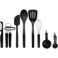 KitchenAid 15 Piece Kitchen Utensil Set, Heat Resistant and Dishwasher Safe Cooking Tools – Black