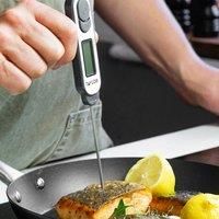 Taylor Pro Waterproof Meat Thermometer Probe, Fast 6 Second Read Time, Ideal for Meat, Fish & Jam Making, Plastic / Stainless Steel, 25 x 3 x 2cm