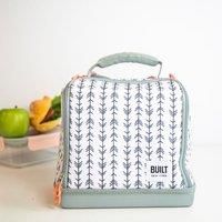 Built Bowery Insulated Lunch Bag, Showerproof Thermal Picnic Cooler Tote for Work and Play, Soft Polyester / PEVA, 17.5 x 24 x 26cm / 7 Litre (/'Belle Vie/')