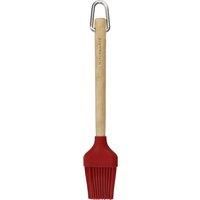 KitchenAid Birchwood Basting Brush with Silicone Head Red