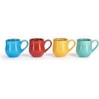 La Cafetiere Set of 4 Brights Espresso Mugs Red/Blue/Yellow