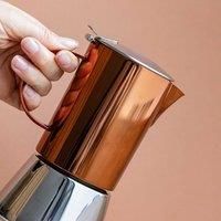 La Cafetiere Edited 4 Cup Stovetop Espresso Cafetiere Brown/Silver