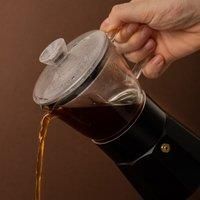 La Cafetière Verona Glass Espresso Maker, Black, 6 Cup, Gift Boxed