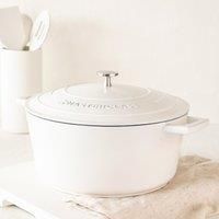 Masterclass Cream Cast Aluminium Casserole Dish 5L