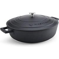 MasterClass Metal Round Braiser with Lid black 33.0 W cm