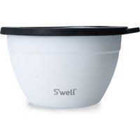 S/'well Salad Bowl Kit, Moonstone, 1.9L - Salad Lunch Box with Condiment Container and Removable Tray - Leak-Proof and Dishwasher Safe