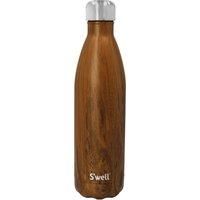 S/'well Stainless Steel Reusable Water Bottle, 750ml, Teakwood, Triple-Insulated and Leak-Proof Drinking Bottle for Hot and Cold Beverages up to 48h Cold/24h Hot