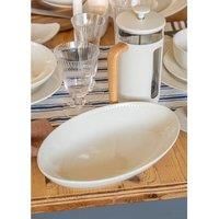 Mikasa Cranborne Stoneware Oval Serving Bowl, 30.5cm, Gift Boxed