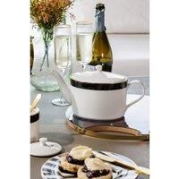 Mikasa Luxe Deco Fine China Infuser Teapot, 1100ml, Gift Boxed