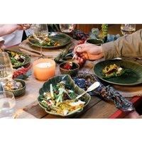Mikasa Jardin 4-Piece Dip Bowl Set, 4 Dip Bowls for Entertaining and Parties, Green Stoneware Serving Bowls, 10cm - Gift Boxed