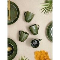 MIKASA Jardin 4pc Stoneware Mug Set, 420ml, Gift Boxed