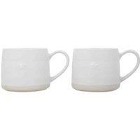 Mikasa Stoneware 2pc 380ml Cosy Mugs, Star, Gift Boxed