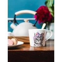 Mikasa Tipperleyhill Cat Print 380ml Mug