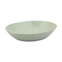 Jamie Oliver Big Love Bowl, Green Organic Shape, Made from Speckled Stoneware, Deep Rustic Bowl for Curries, Salads, Dishwasher, Microwave, Oven-Safe, 39x32CM