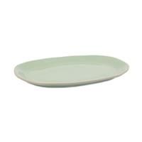 Jamie Oliver Big Love Feast Platter, Round, Green Large Oven-to-Table Platter, Durable Speckled Stoneware Centrepiece, Tray for Serving Roasts, Salads, Oven, Microwave, Dishwasher-Safe, 41x33CM