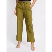 Little Mistress Women's Olive Green Trousers | Size: 12