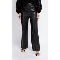 Black PU Trousers
