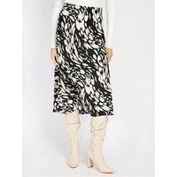 Little Mistress Women's Animal Print Midi Slip Skirt | Size: 16