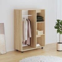 Berkfield Home Wardrobe Sonoma Oak 80x40x110 cm Engineered Wood in Brown | Size: 80 x 40 x 110 cm