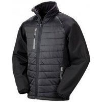 Result Mens Black Compass Padded Soft Shell Jacket PC3326