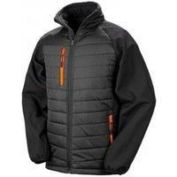Result Mens Black Compass Padded Soft Shell Jacket PC3326
