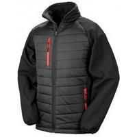 Result Mens Black Compass Padded Soft Shell Jacket PC3326