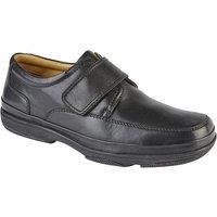Roamers Mens Leather Wide Fit Touch Fastening Casual Shoes / N/A N/A DF1692