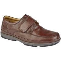 Roamers Mens Leather Wide Fit Touch Fastening Casual Shoes / N/A N/A DF1692