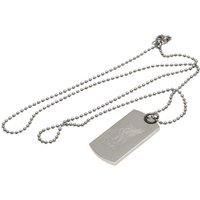 Engraved Liverbird Dog Tag And Chain