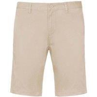 Kariban Mens Chino Bermuda Shorts L Beige