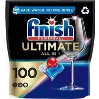 Finish Ultimate All in One Dishwasher Tablets bulk | Scent : REGULAR | Size: Total 100 Dishwasher Tabs |For Sparkling Clean 1st Time