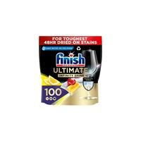 Finish Ultimate Infinity Shine Dishwasher Tablets Bulk, Scent : Lemon, Size : 100 Dishwasher tabs, For Ultimate Clean and Diamond Shine,package may vary