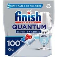 Finish Quantum Infinity Shine Dishwasher Tablets bulk | Scent : REGULAR | Size: Total 100 Dishwasher Tabs |For Deep Clean and Sparkling Shine
