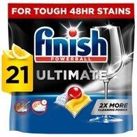 Finish Ultimate All In One Dishwasher Tablets Lemon - 21 Tabs