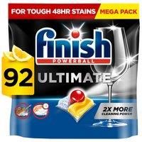 Finish Ultimate Deep Clean & Shine Dishwasher Tablets Lemon - 92 Tabs