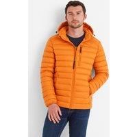 TOG24 Men's 'North' Hooded Down Jacket in Orange | Size: Small