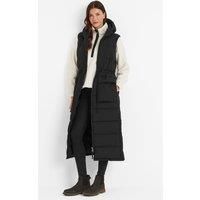 TOG24 Womens Long Bodywarmer Quilted Gilet Padded Warm Winter Outdoors Stylish