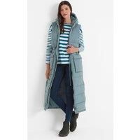 TOG24 Womens Long Bodywarmer Quilted Gilet Padded Warm Winter Outdoors Stylish