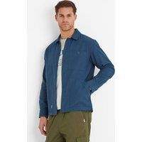 TOG24 Mens Shacket Utility-Style Cotton Overshirt Smart/Casual Chest Pocket
