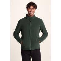 TOG24 Revive Mens Fleece Jacket Outdoor Microfleece Jackets with Full-Zip Lightweight & Warm, Anti-Pill Fabric for Hiking Trekking Camping Sport Racing Green 4XL