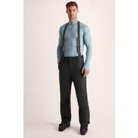 TOG24 Clusaz Men/'s Ski Trousers, 10K Waterproof 10K Breathable with Braces, Insulated with Vents & Snow Gaiters Dark Turquoise