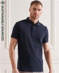Superdry Mens Organic Cotton Short Sleeve Pique Polo Shirt Size S
