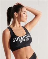 Superdry Womens Logo Crop Bikini Top Size 8