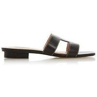 Dune Ladies LOUPE Wide Fit Smart Slider Sandals Size UK 7 Flat Heel Sliders