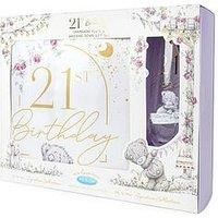 Me To You Bear Unisex 21st Birthday & Glass Gift Set Dressing Gown, Grey