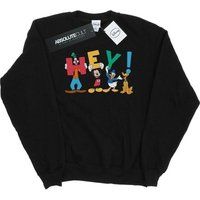Disney Men/'s Mickey Mouse Friends Hey Sweatshirt Black Small