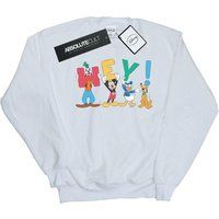 Disney  Friends Hey  men's Sweatshirt in White